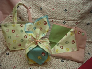 濱文様 おでかけトート 小布 コロコロだるま